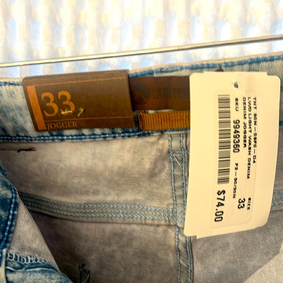 Tainted Denim Joggers - Picture 5 of 6